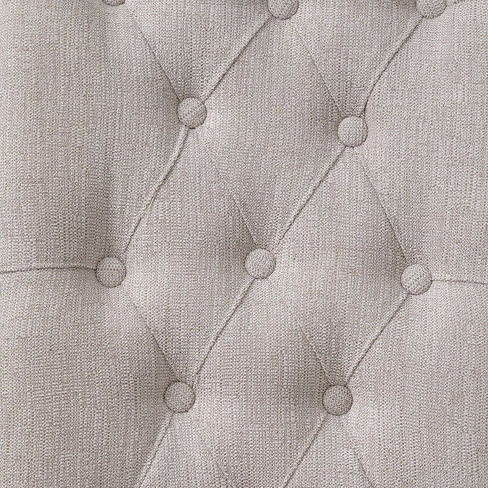 Yabeina - Side Chair (Set of 2) - Beige Linen & Gray