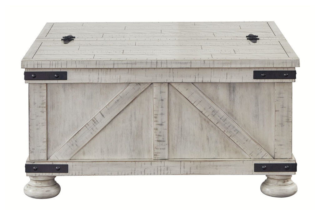 Carynhurst - Cocktail Table with Storage - Whitewash
