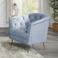 Bayram - Chair - Light Gray Velvet