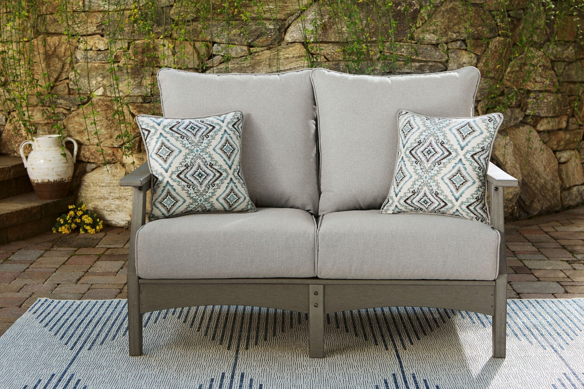 Visola - Loveseat With Cushion - Gray