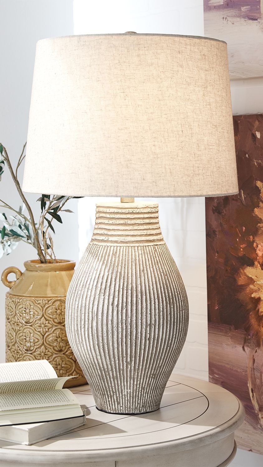 Layal - Paper Table Lamp  - Beige