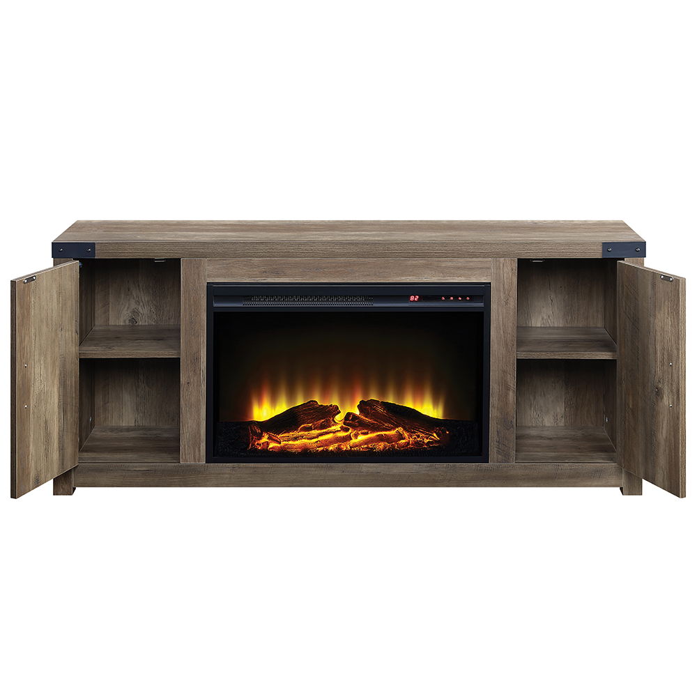 Tobias - 25" Fireplace - Rustic Oak