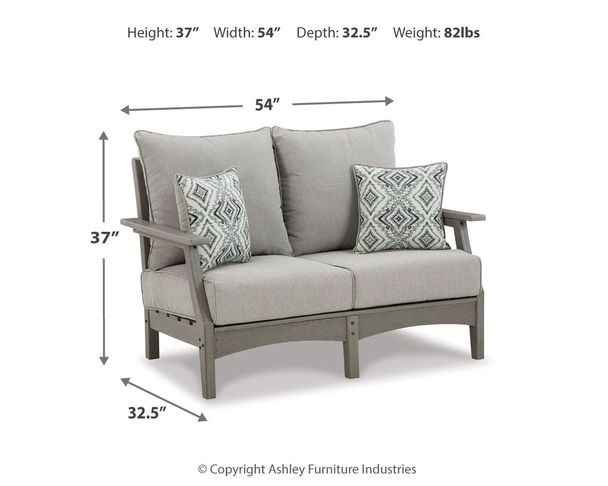 Visola - Loveseat With Cushion - Gray