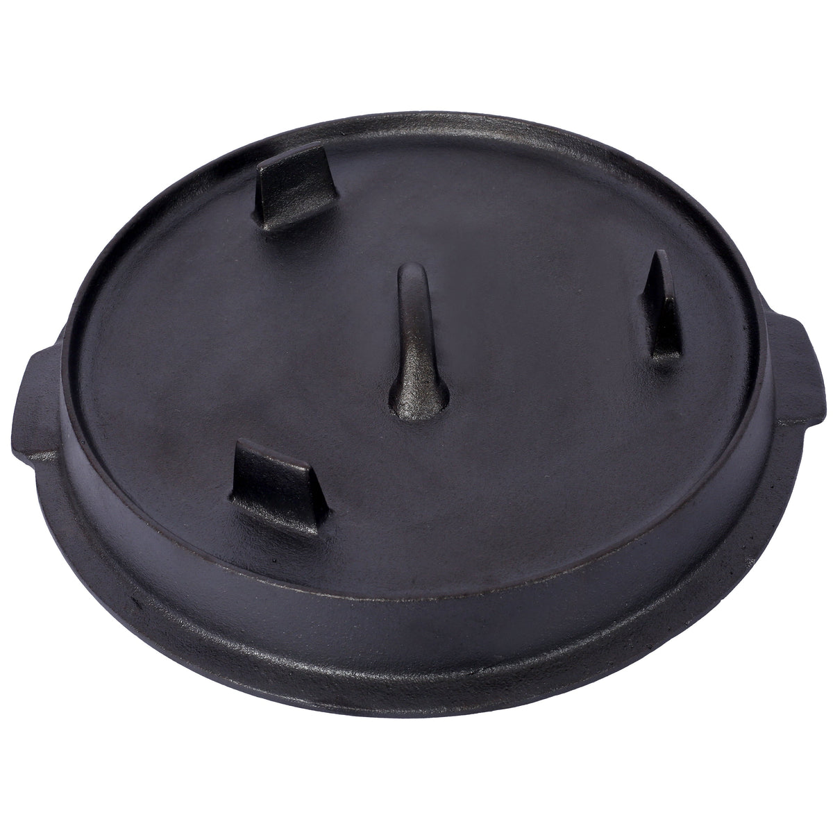 Pre-Seasoned Cast Iron Dutch Oven with Skillet Lid - Black