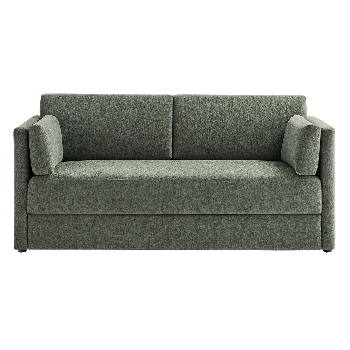 Linden Upholstered Heathered Chenille Small Sofa