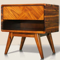 Laden Handcrafted Solid Wood Nightstand