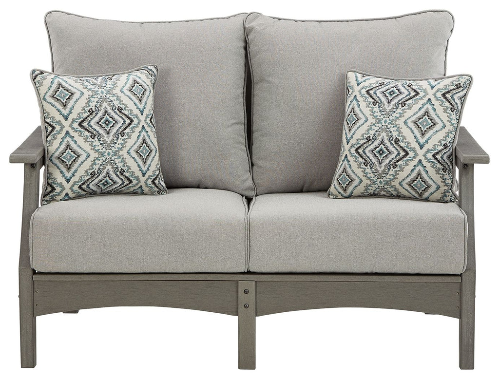 Visola - Loveseat With Cushion - Gray
