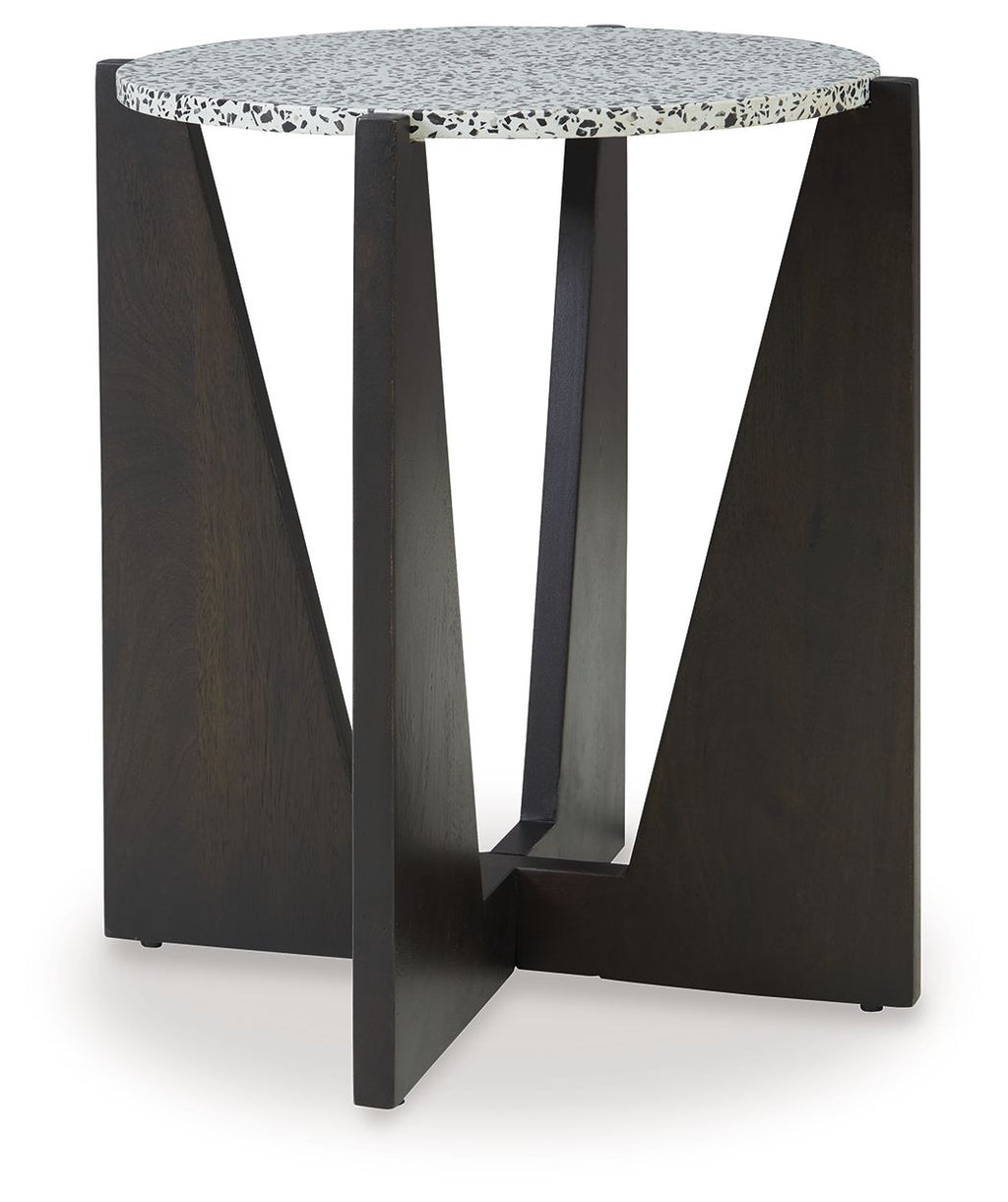 Tellrich - Accent Table - Black / White