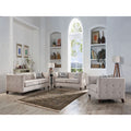 Cyndi - Chair With Pillow - Tan Velvet