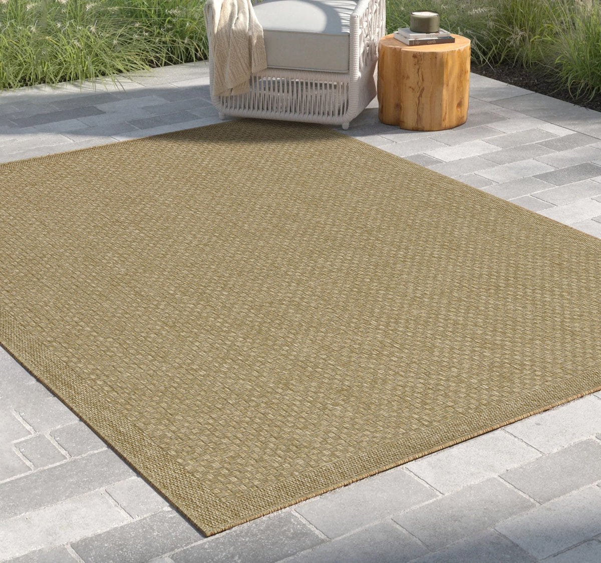 Earth - 5'3" X 7'3" Indoor, Outdoor Area Rug - Jute, Jute