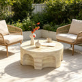 Mgo Modern Minimalist Round Accent Coffee Table